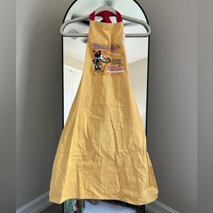 NWT Disney World Yellow Apron with Cartoon Print